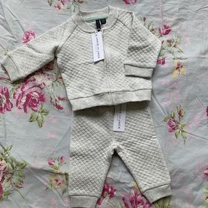 Janie and Jack sweat suit. Size 3-6 months
